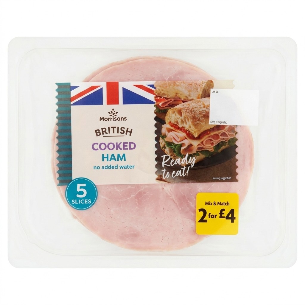Morrisons British Cooked Ham 120g