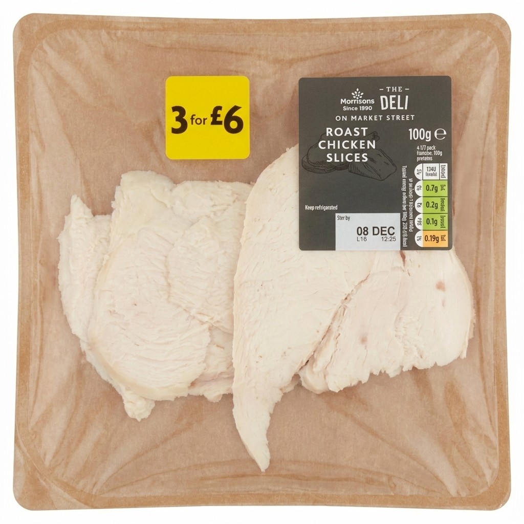 Morrisons Roast Chicken Slices 100g