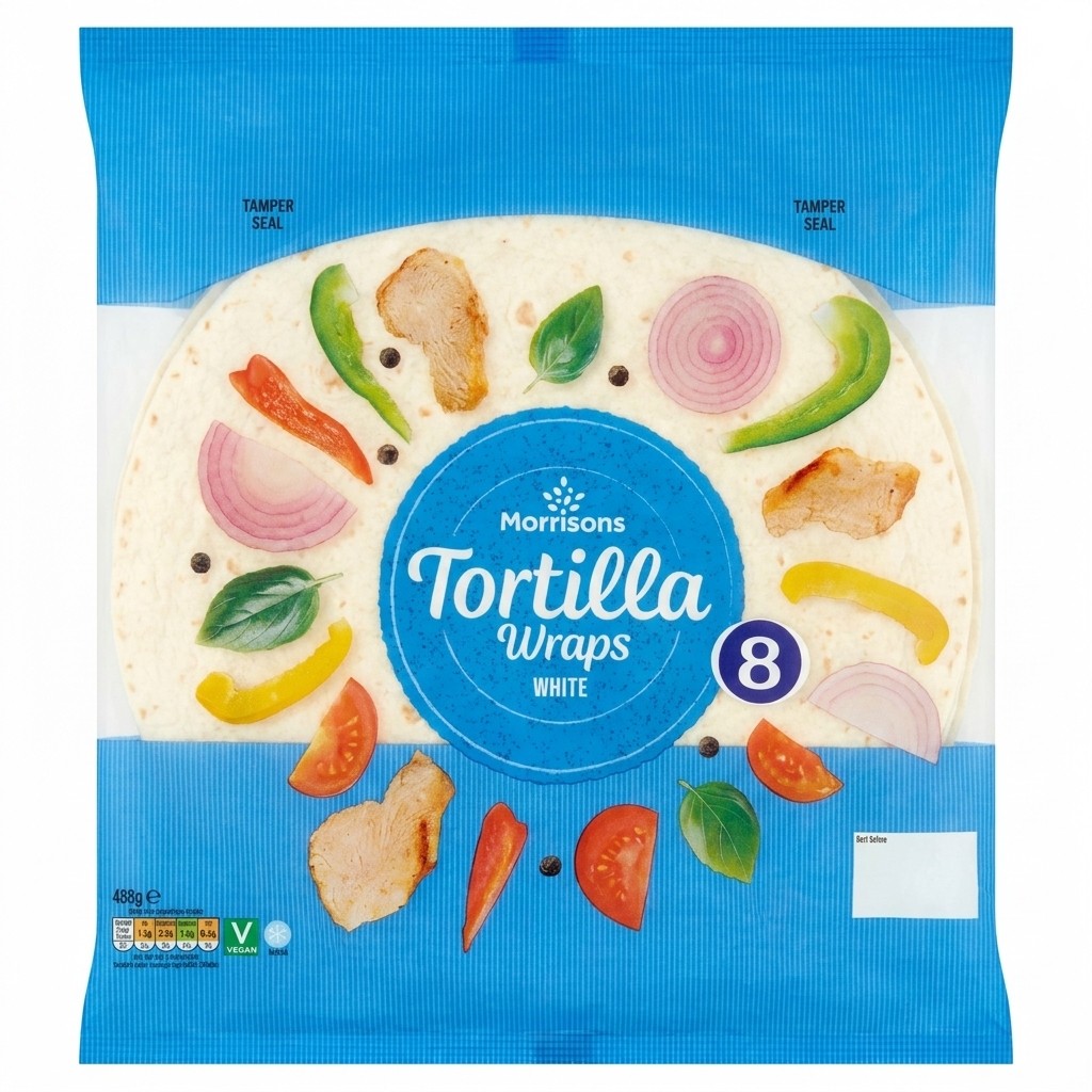 Morrisons Tortilla Wraps White 488g
