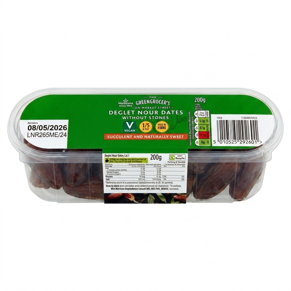 Morrisons Deglet Nour Dates Without Stones 200g