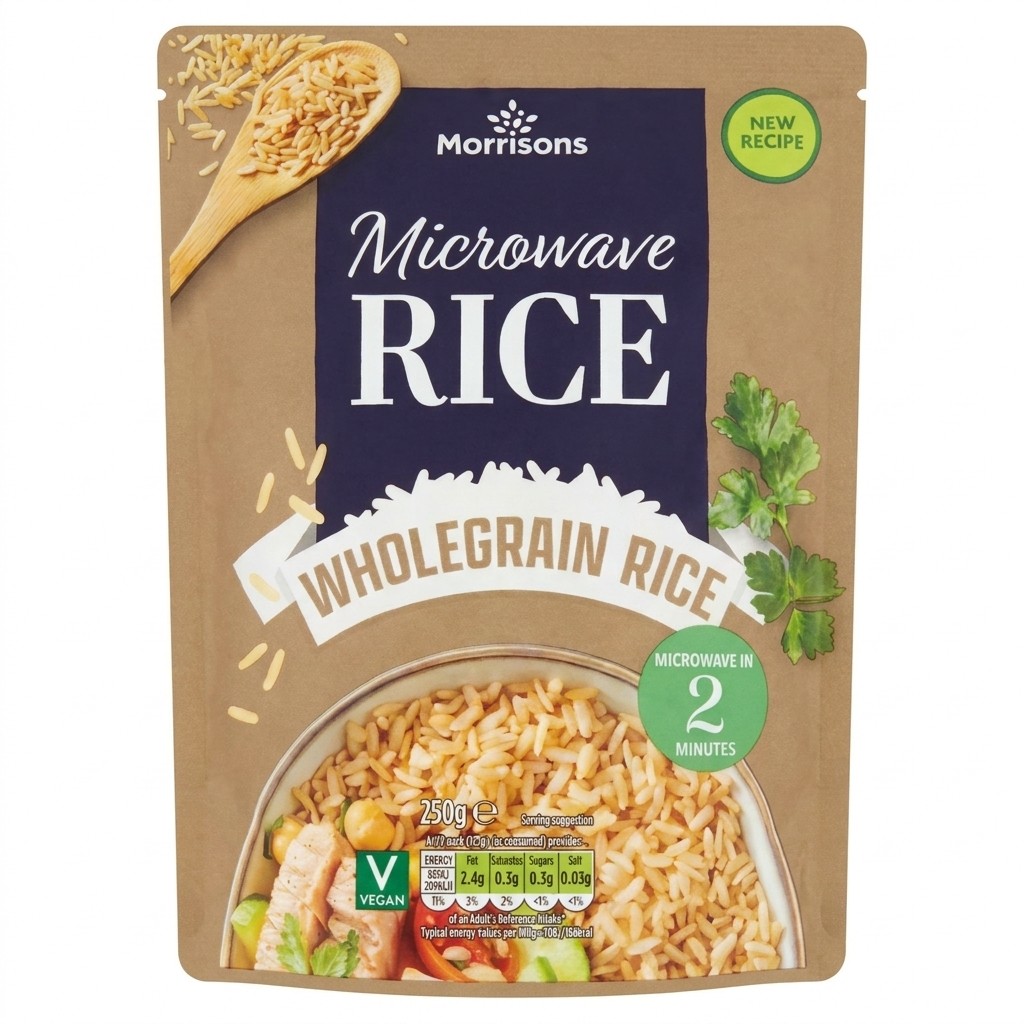 Morrisons Microwave Wholegrain Rice 250g