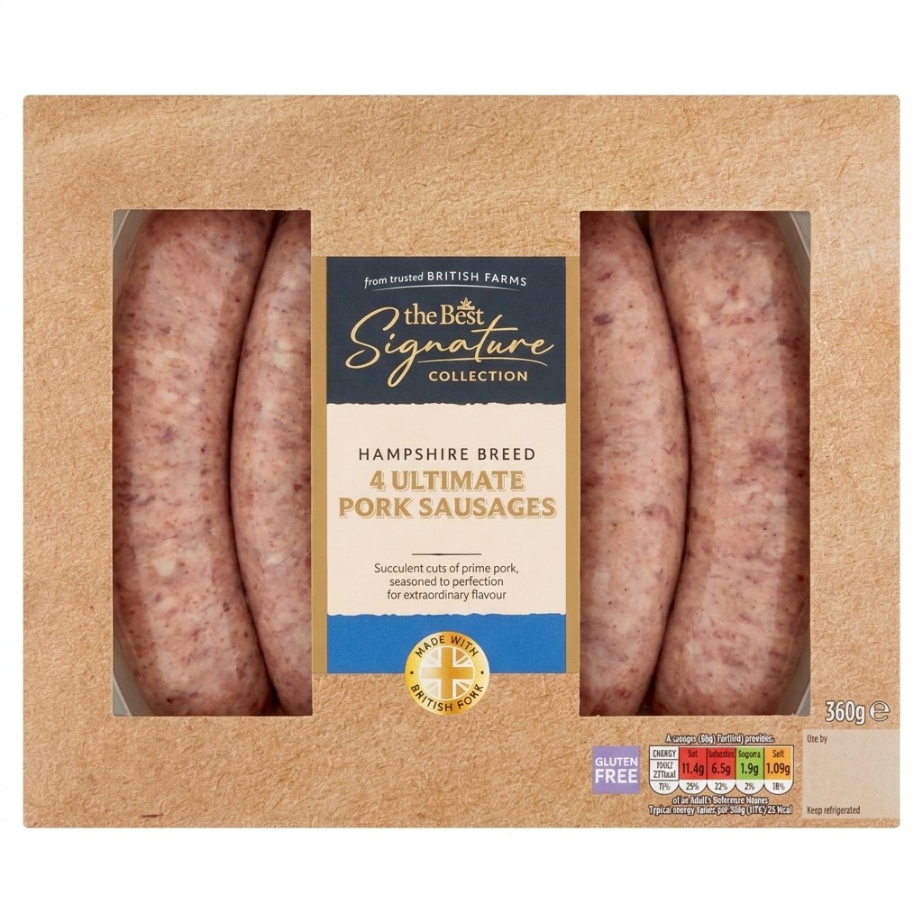 The Best Signature Collection Hampshire Breed Ultimate Pork Sausages 360g