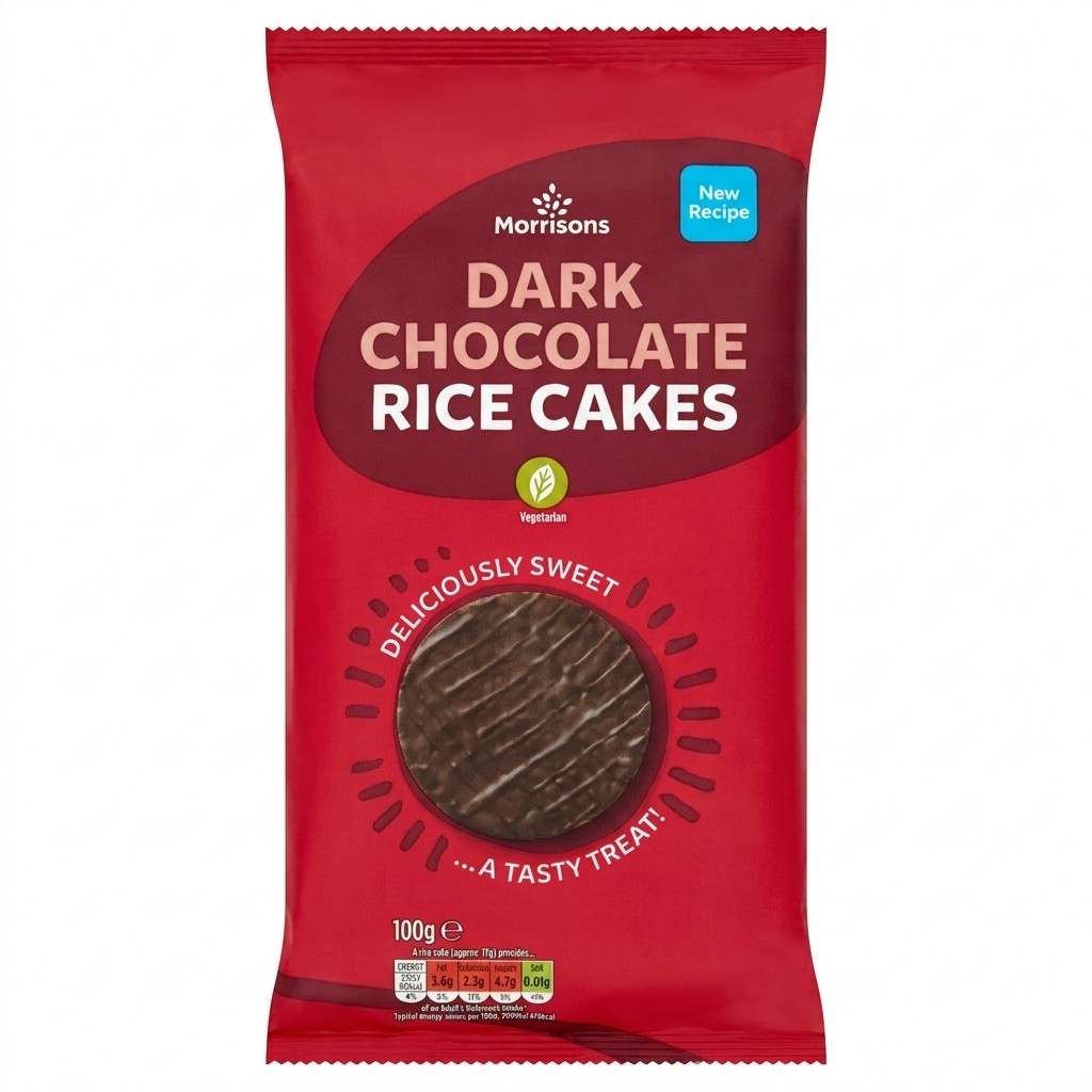 Morrisons Dark Chocolate Rice Cakes 100g