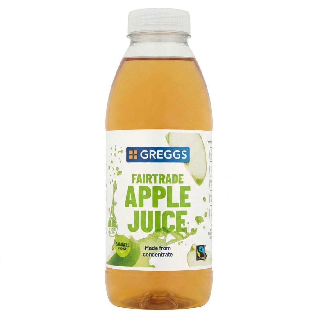 Greggs Fairtrade Apple Juice 500ml