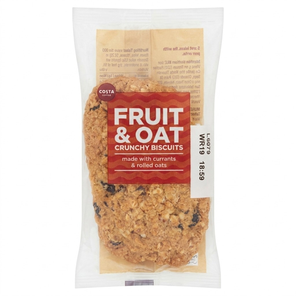 Costa Coffee Fruit & Oat Crunchy Biscuits 48g