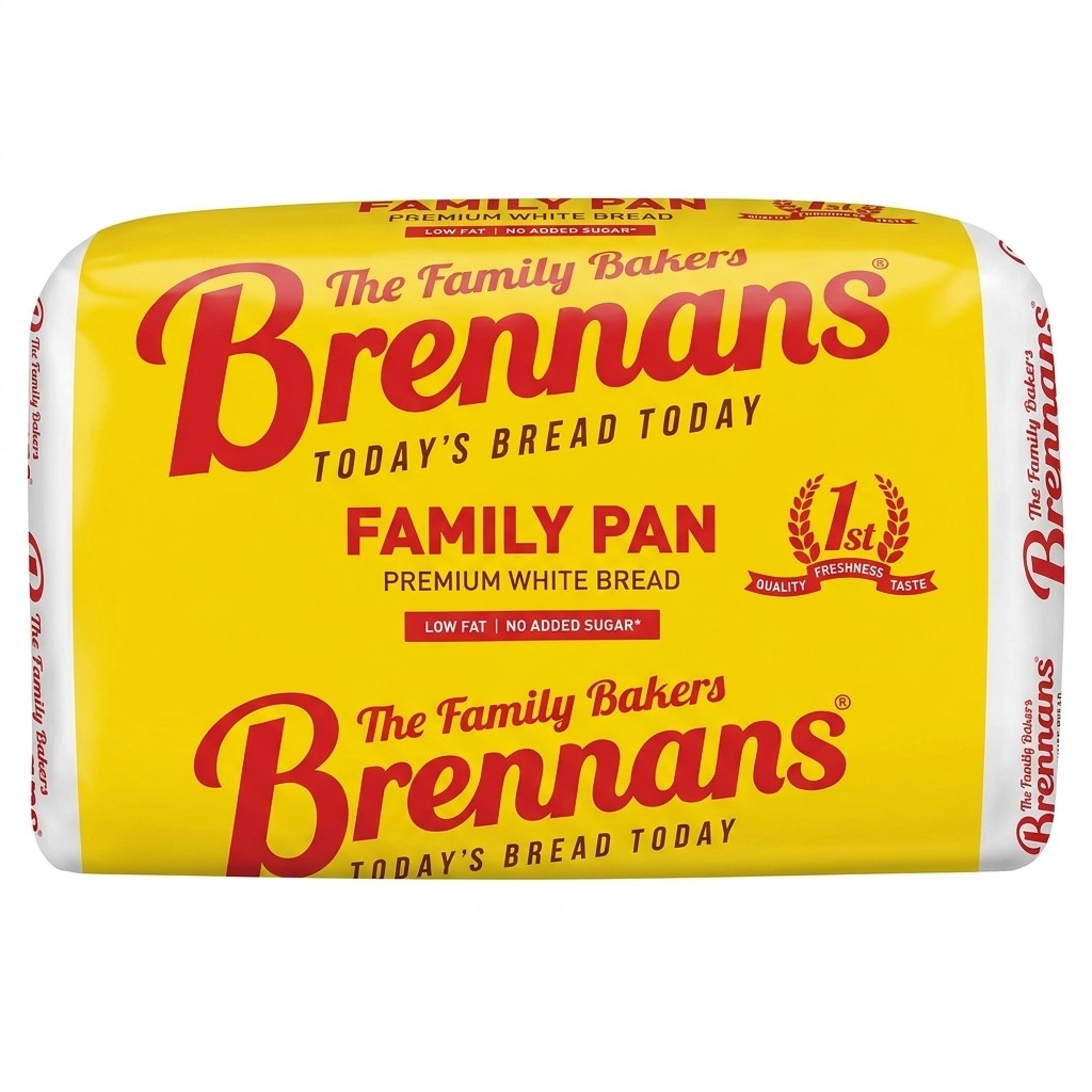 Brennans Family Pan Premium White Bread 800g