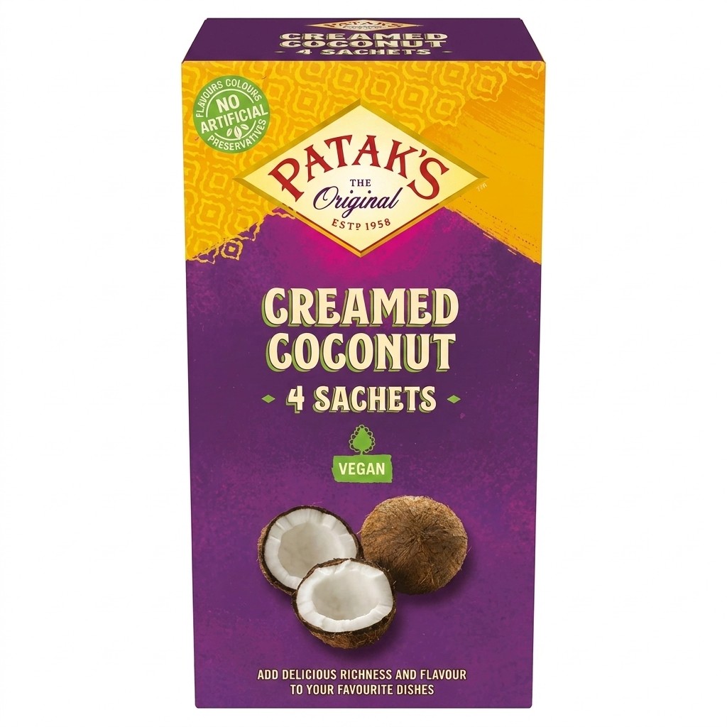 Patak's Creamed Coconut 4x50g
