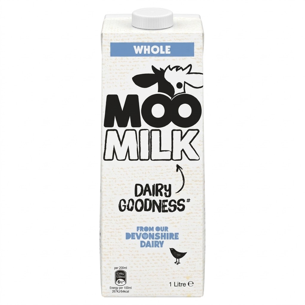 Moo Milk Whole Milk 1L