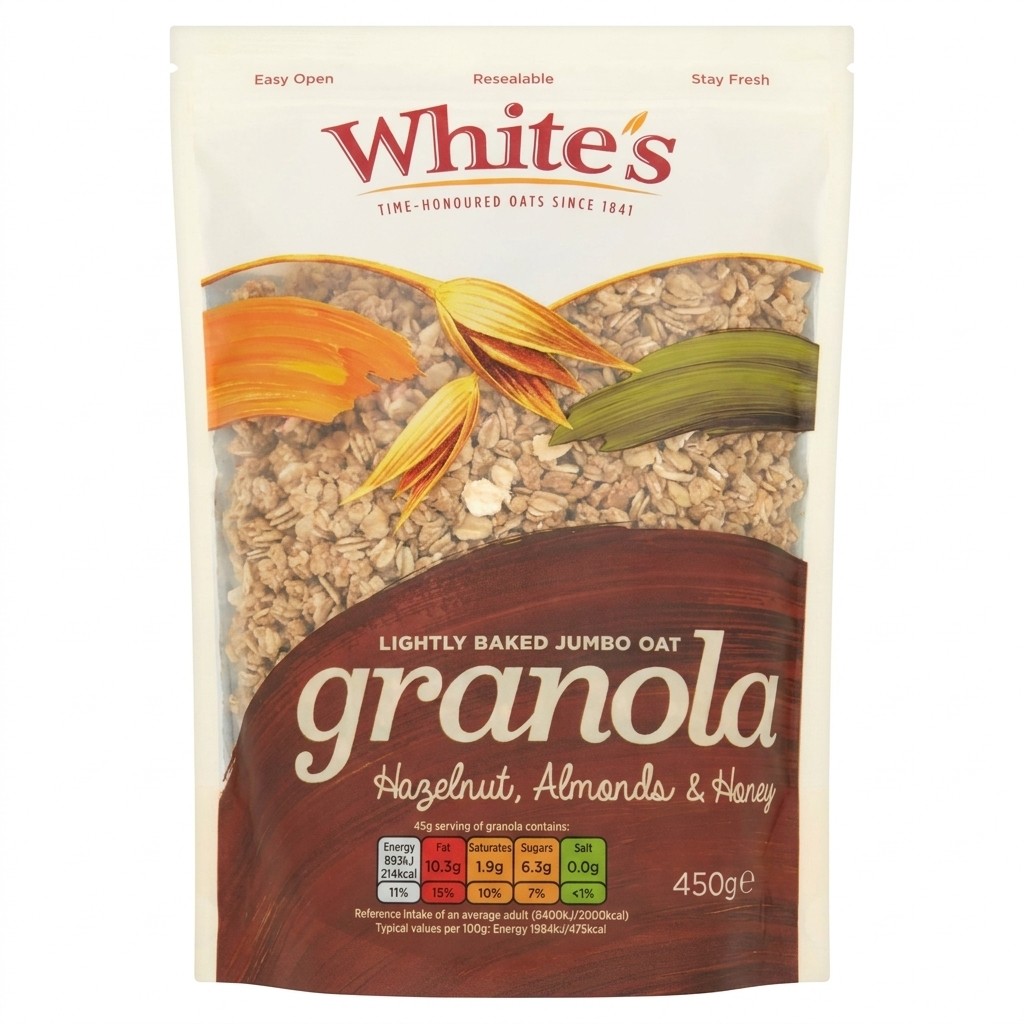 White's Granola Hazelnut, Almonds & Honey 450g