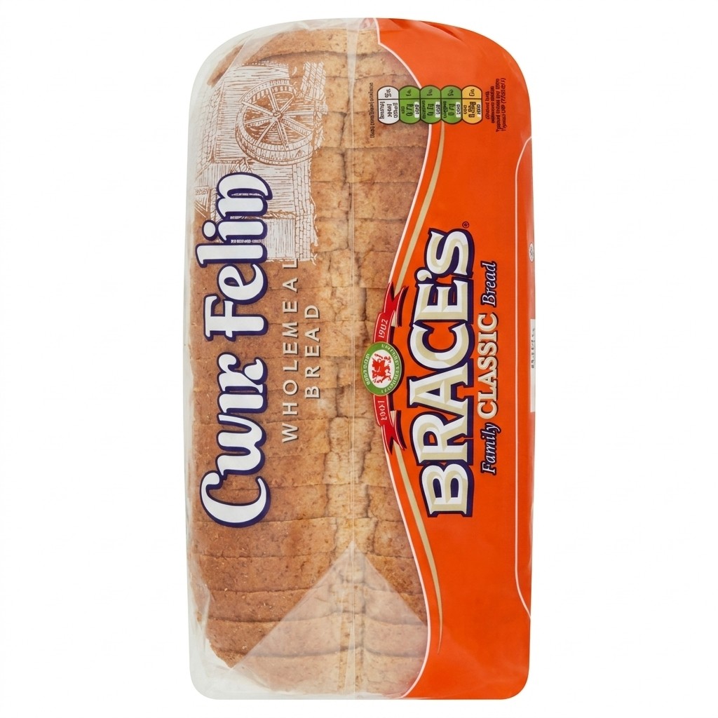 Brace's Wholemeal Sliced Bread 800g