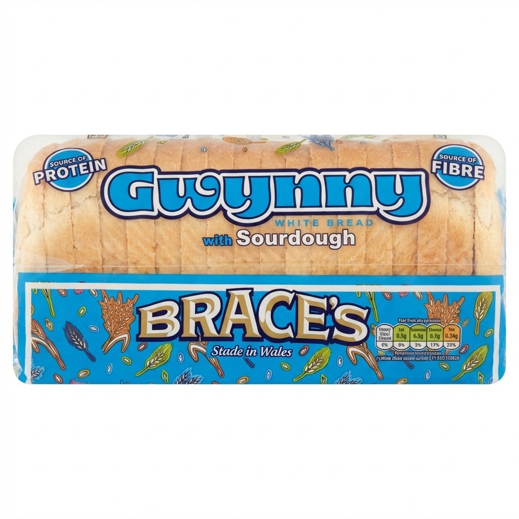 Brace's Gwynn White Bread with Sourdough 800g