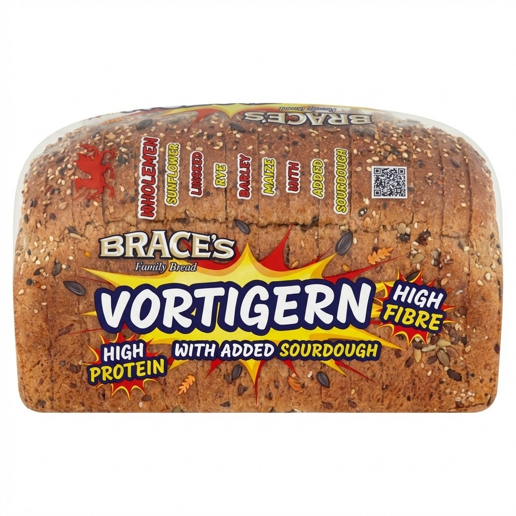Brace's Vortigern Wholemeal Bread 800g