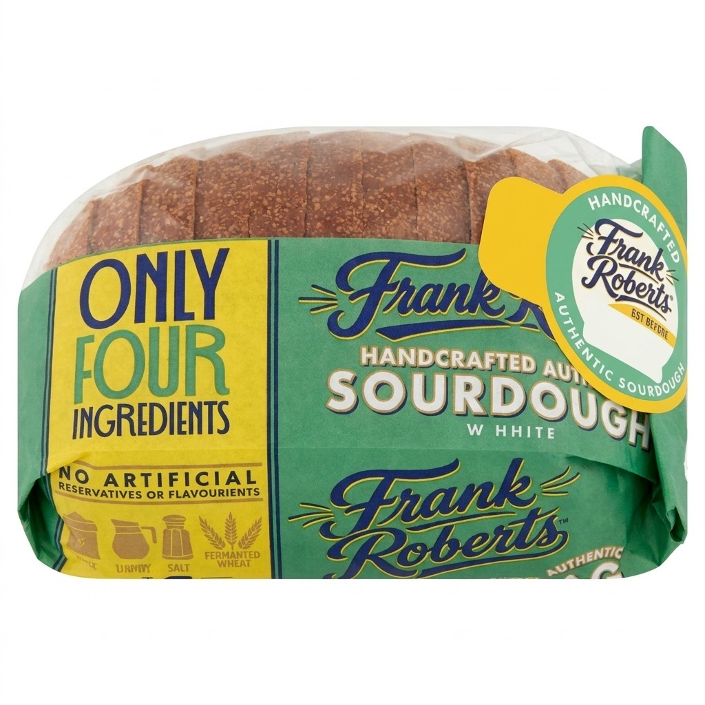 Frank Roberts Sliced White Sourdough Bread 550g