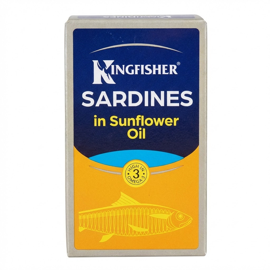 Kingfisher Sardines in Sunflower Oil 120g