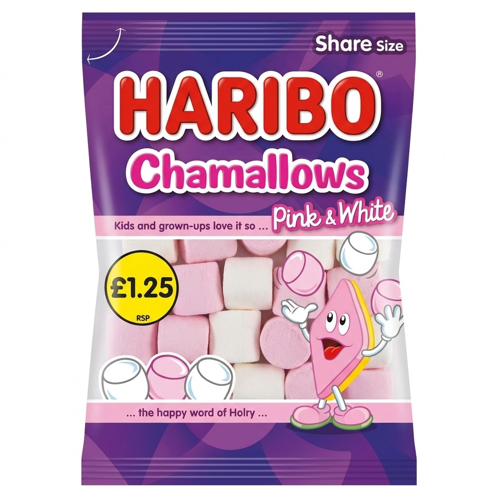 Haribo Chamallows Pink & White Share Size