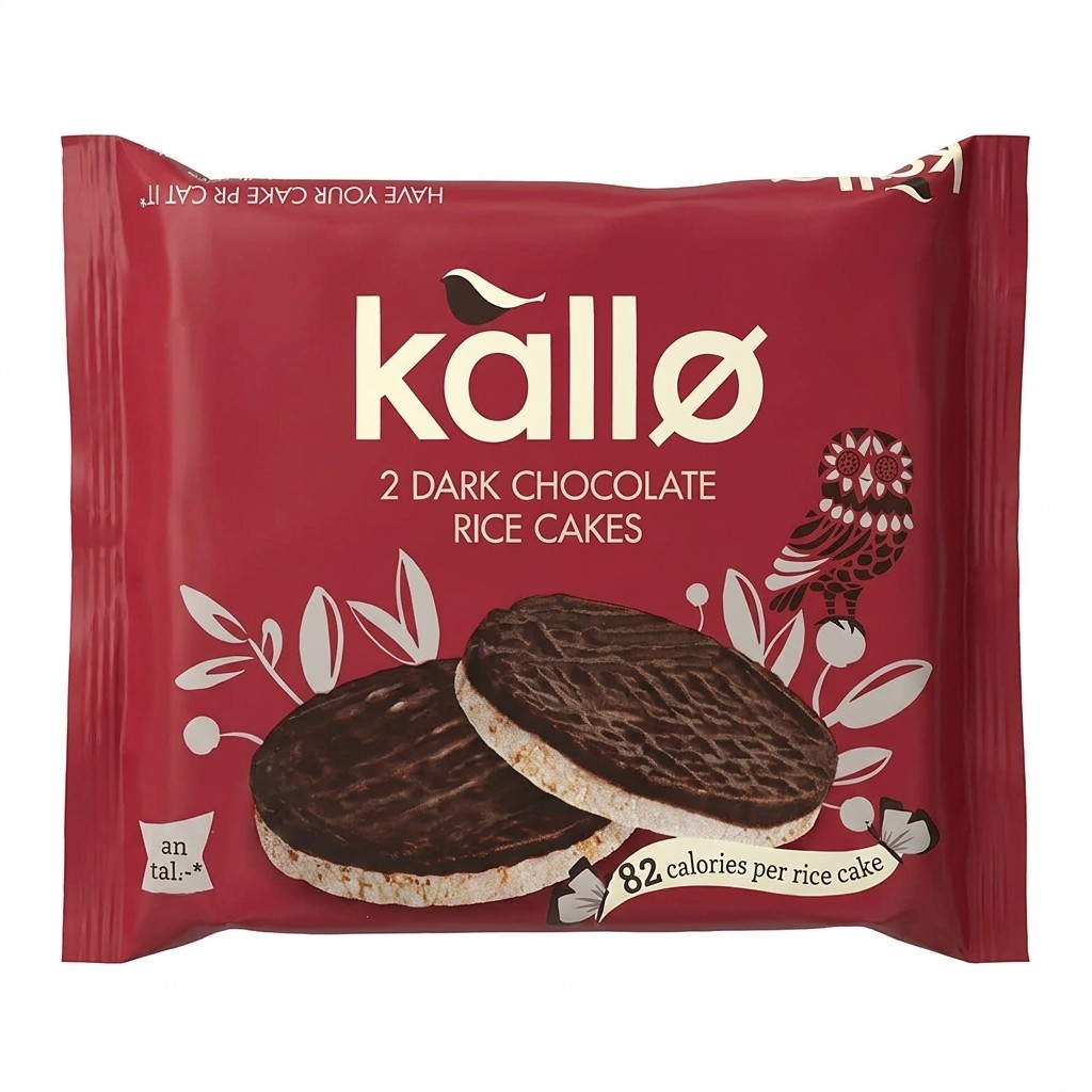 Kallo Dark Chocolate Rice Cakes 33g