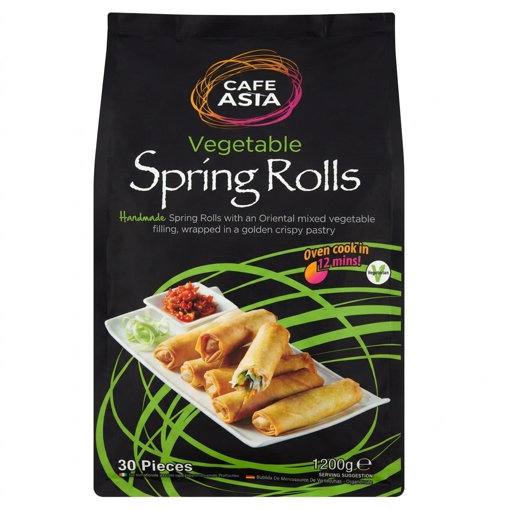 Cafe Asia Vegetable Spring Rolls 1200g