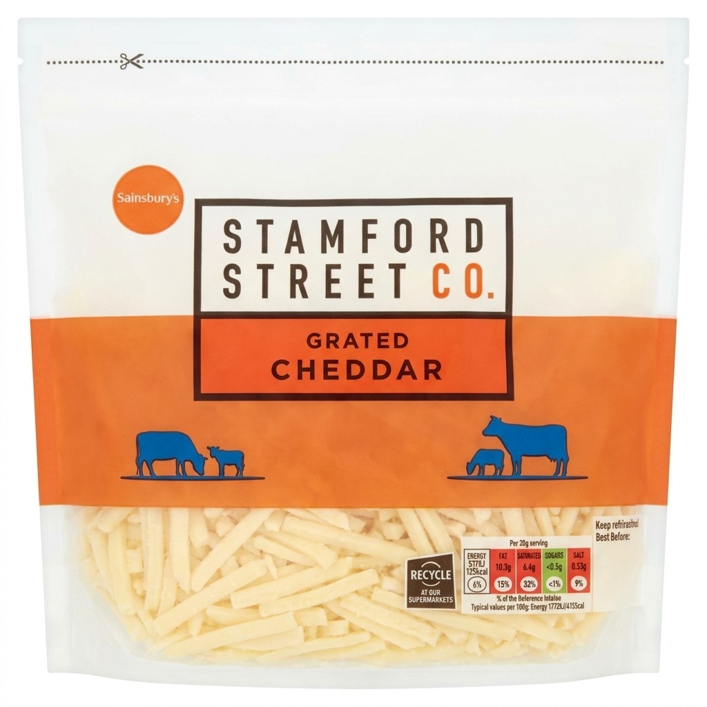Stamford Street Co. Grated Cheddar 500g