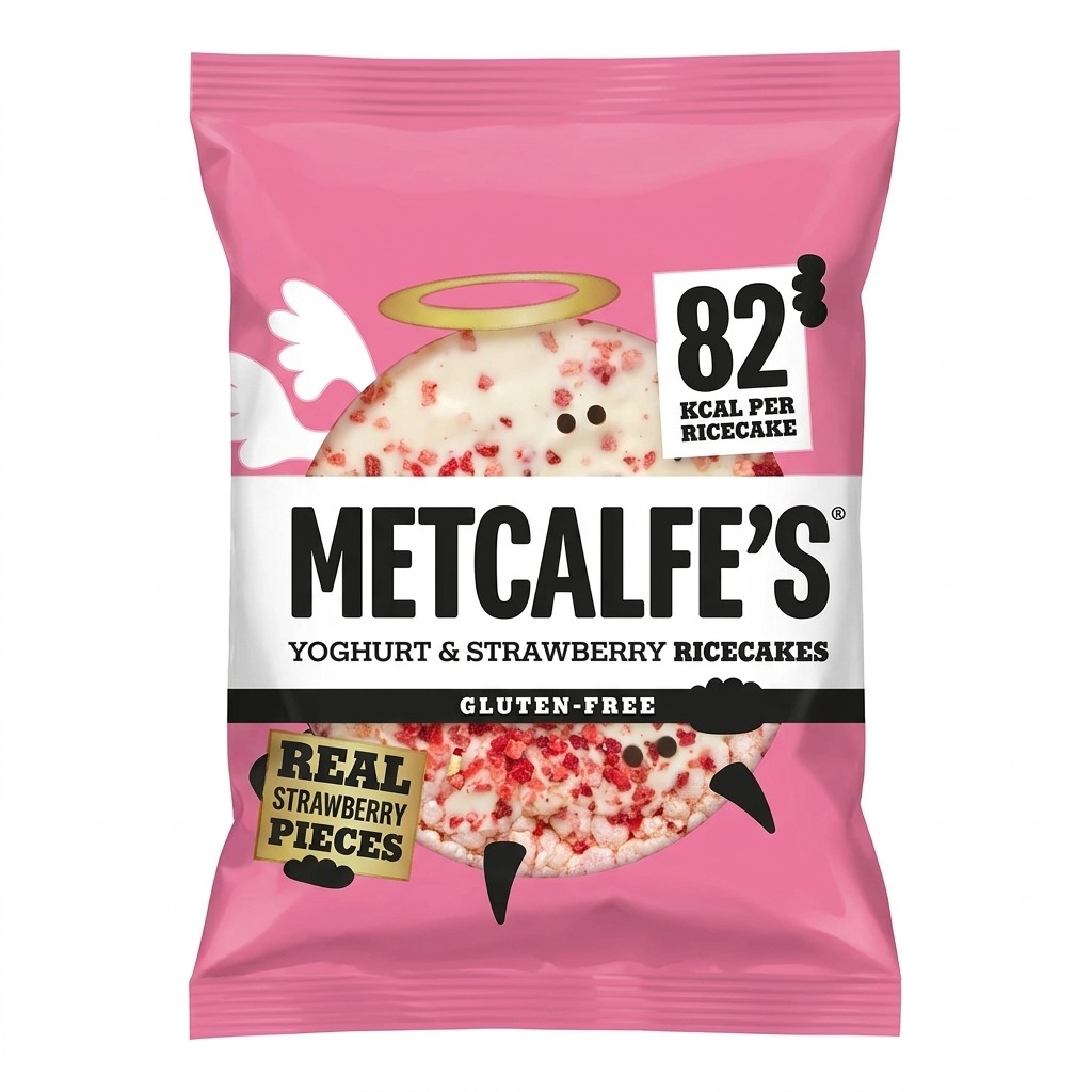 Metcalfe's Yoghurt & Strawberry Ricecakes 34g
