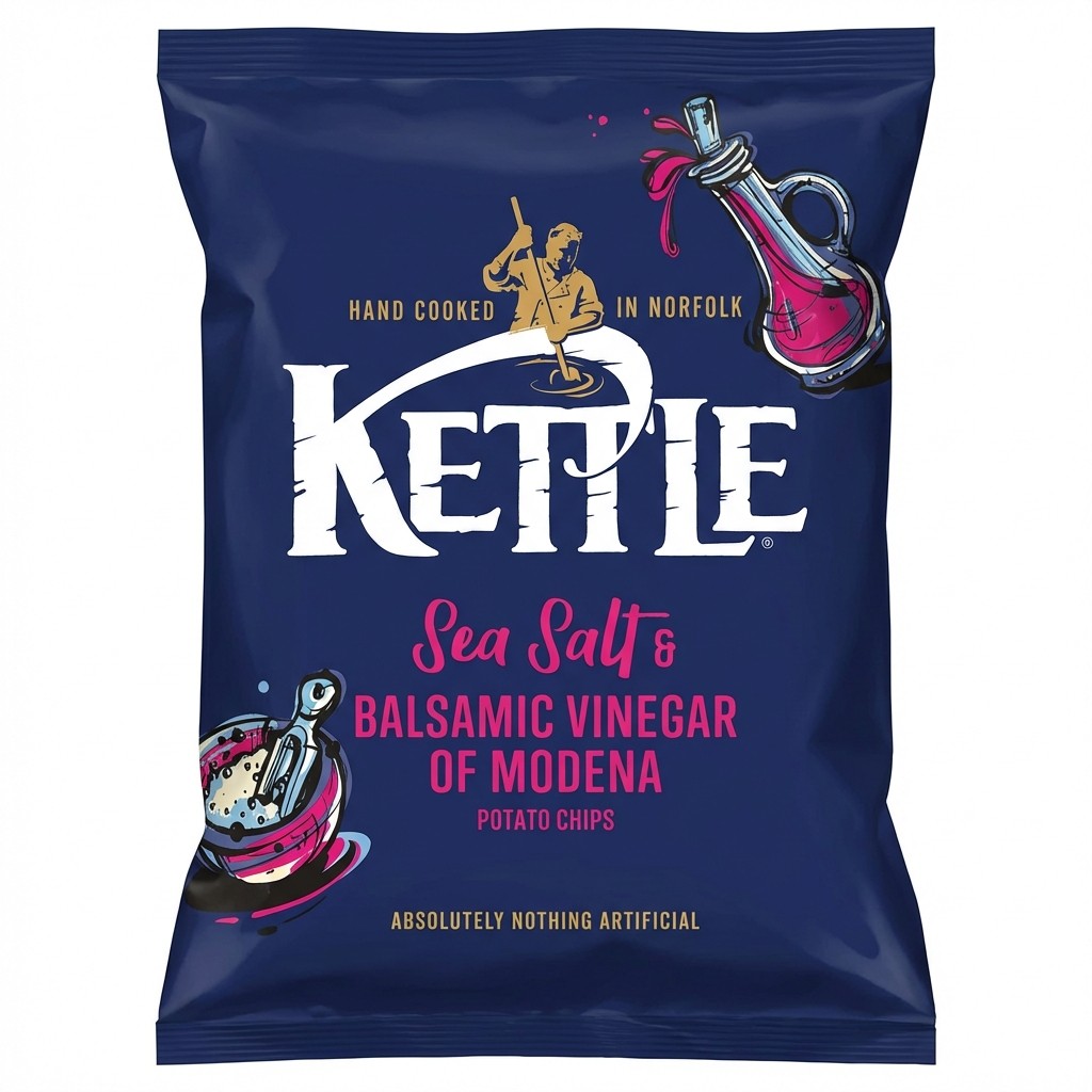 Kettle Sea Salt & Balsamic Vinegar of Modena Potato Chips 25g