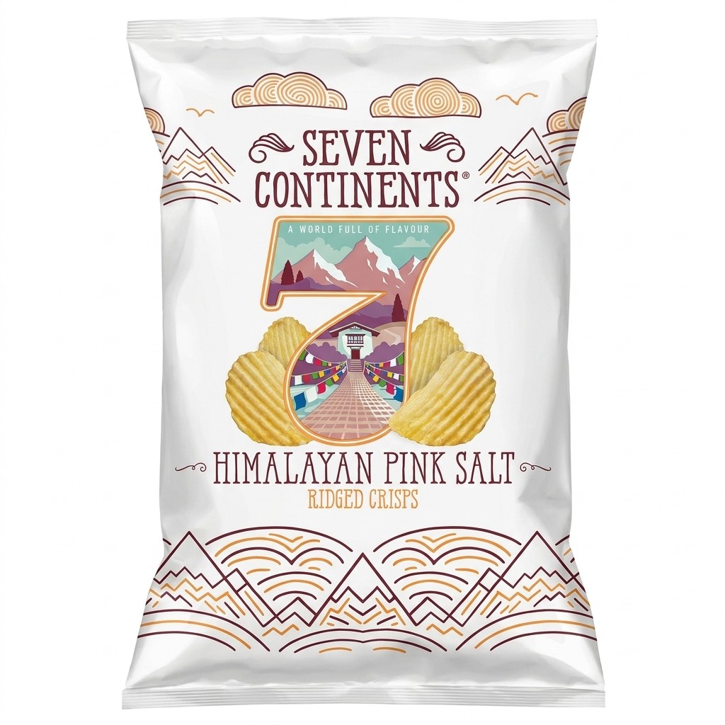 Seven Continents Himalayan Pink Salt Ridged Crisps 900g