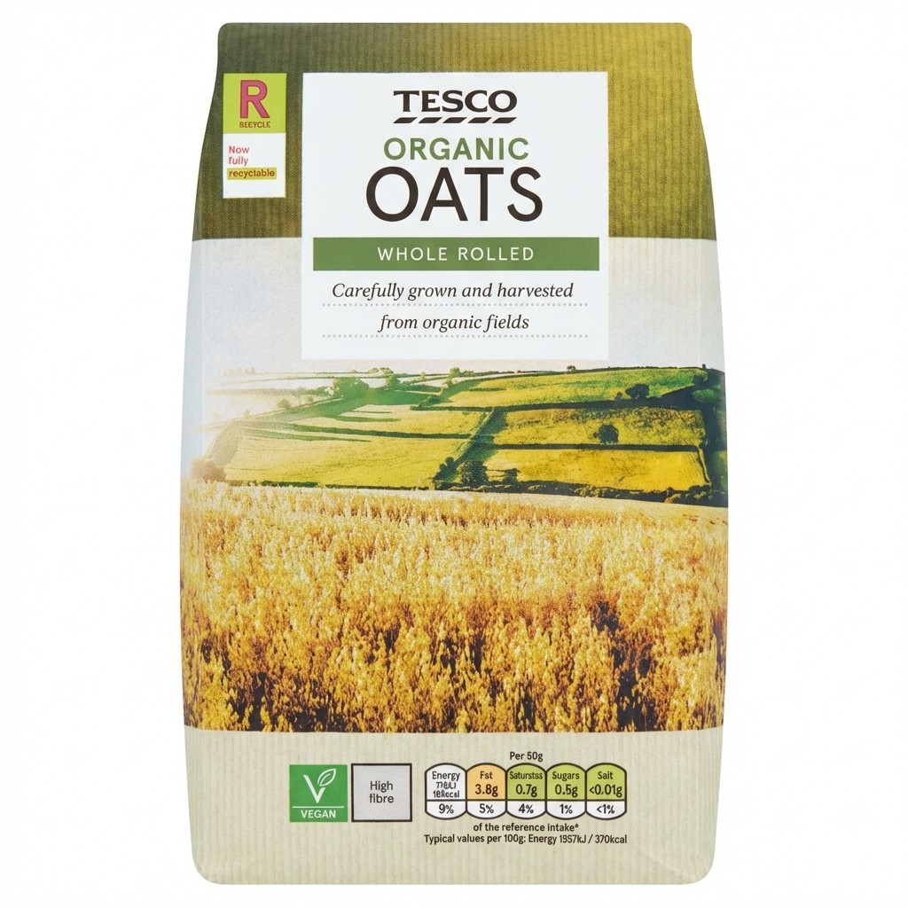 Tesco Organic Oats 750g