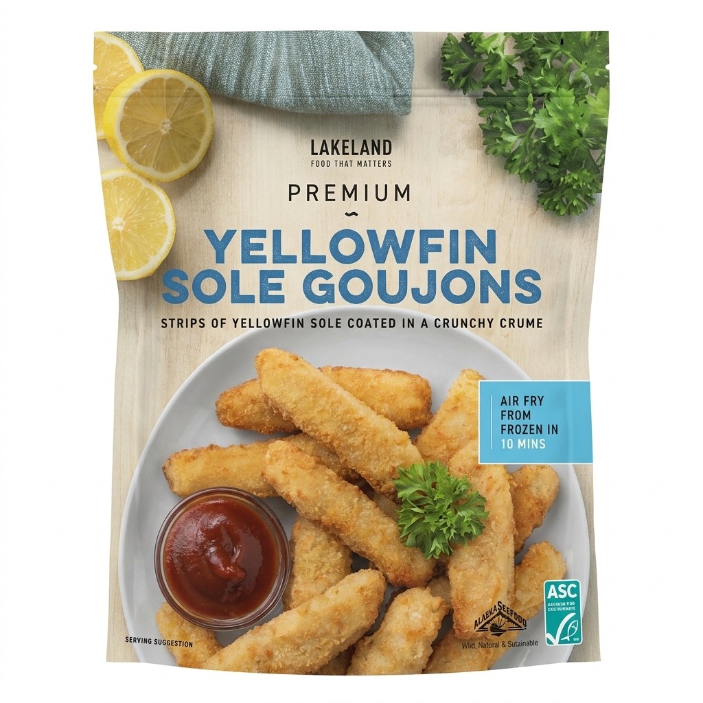 Lakeland Yellowfin Sole Goujons 1.07kg