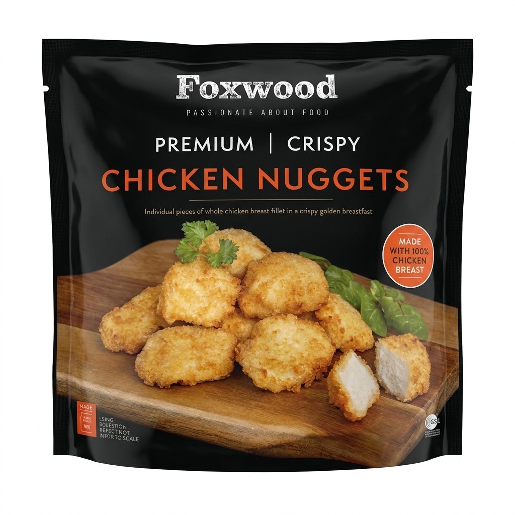 Foxwood Premium Crispy Chicken Nuggets 2kg