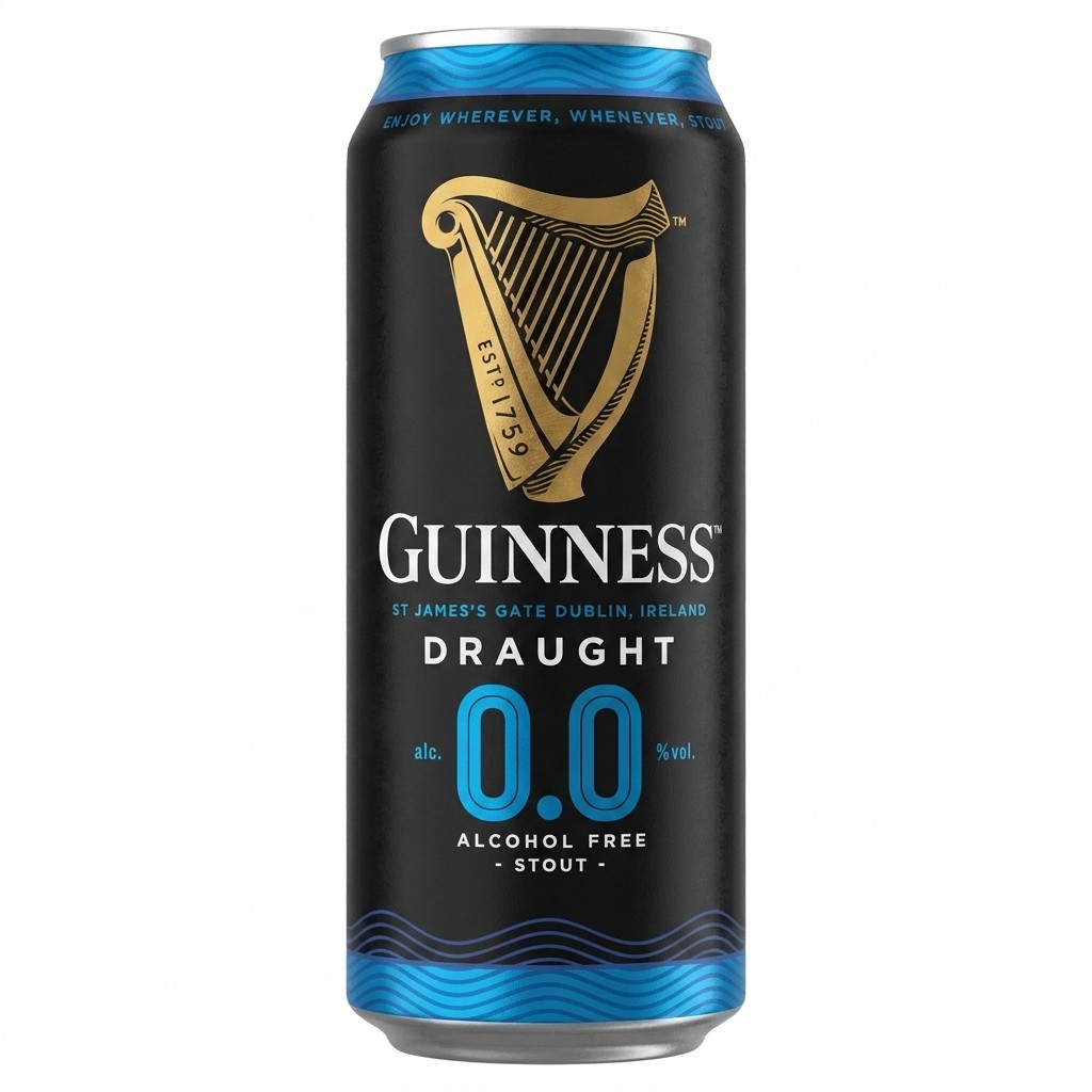 Guinness Draught 0.0 Alcohol Free Stout 440ml