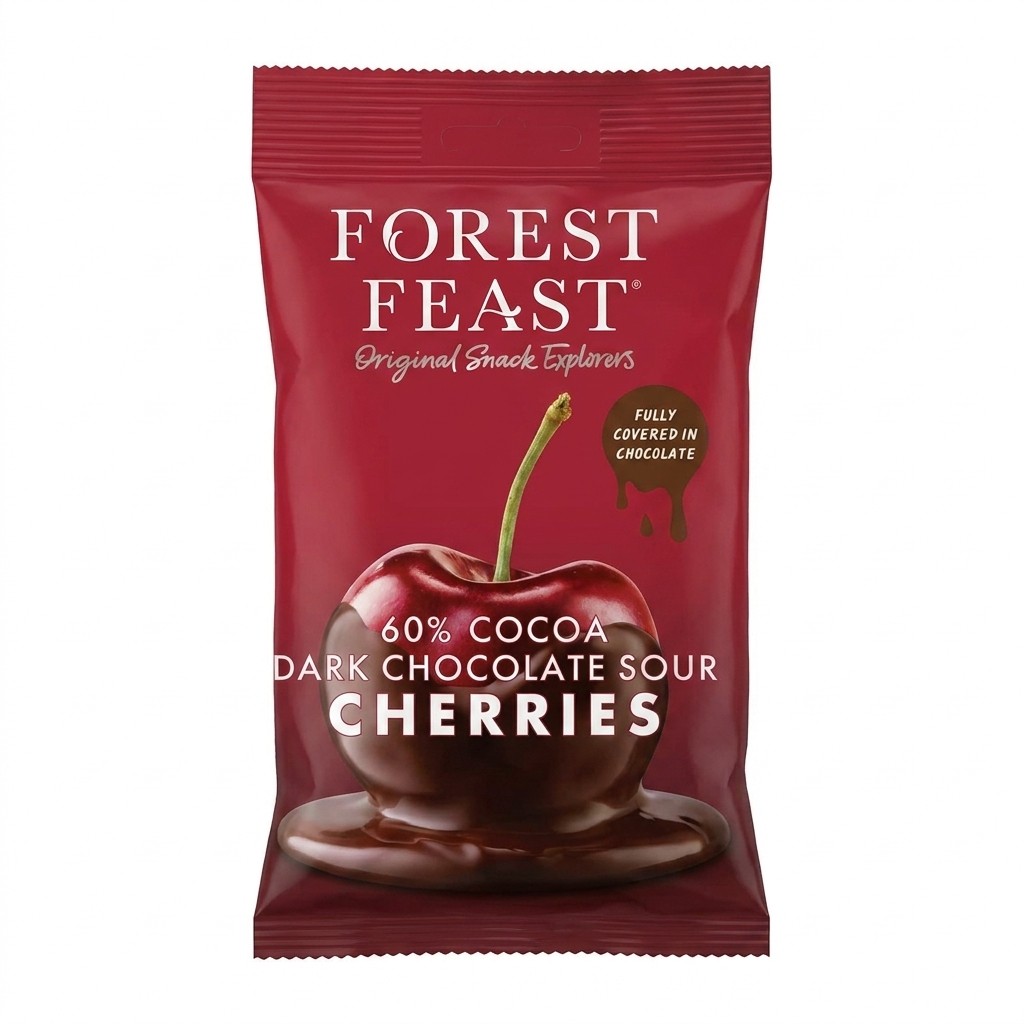 Forest Feast Dark Chocolate Sour Cherries 120g