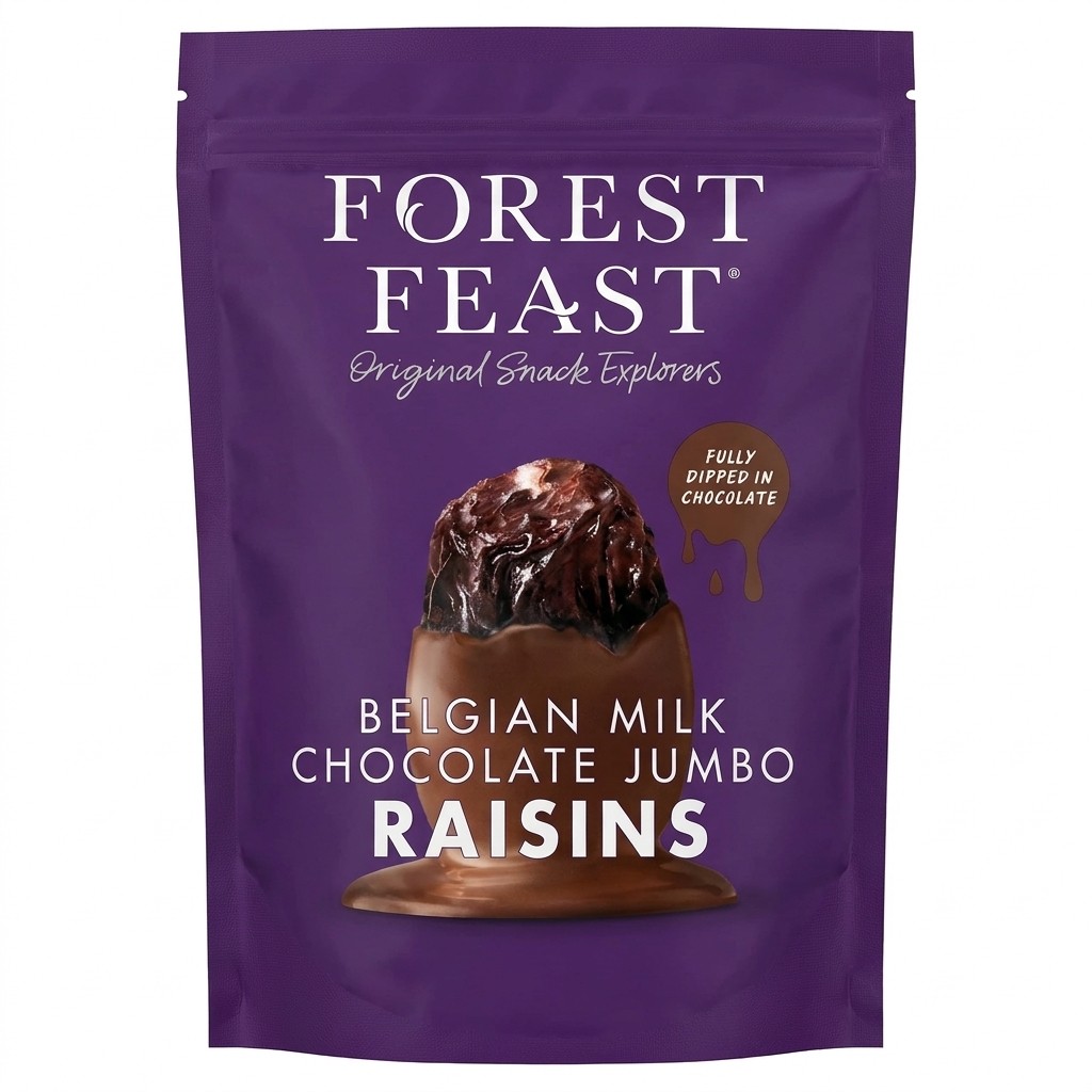 Forest Feast Belgian Milk Chocolate Jumbo Raisins