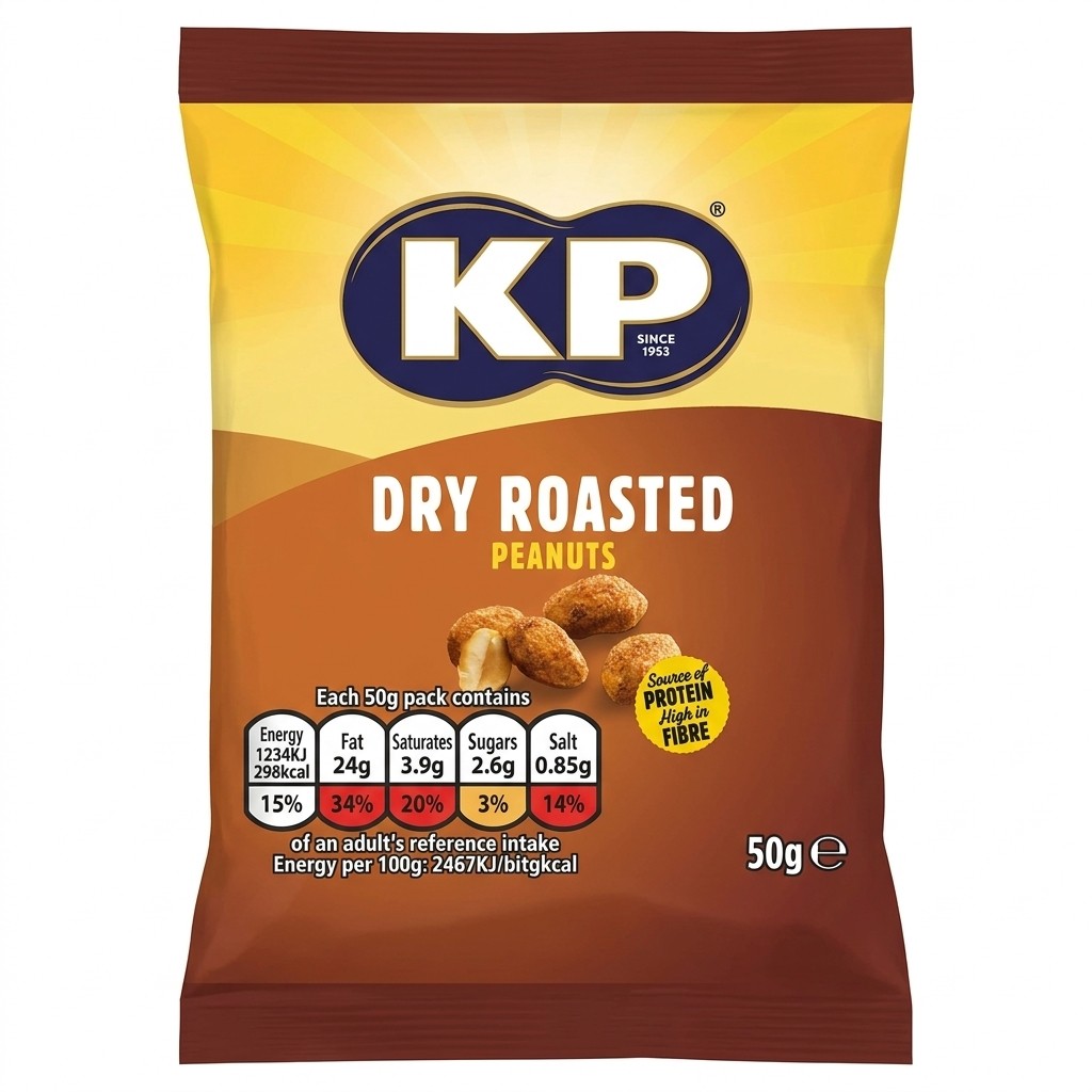KP Dry Roasted Peanuts 50g