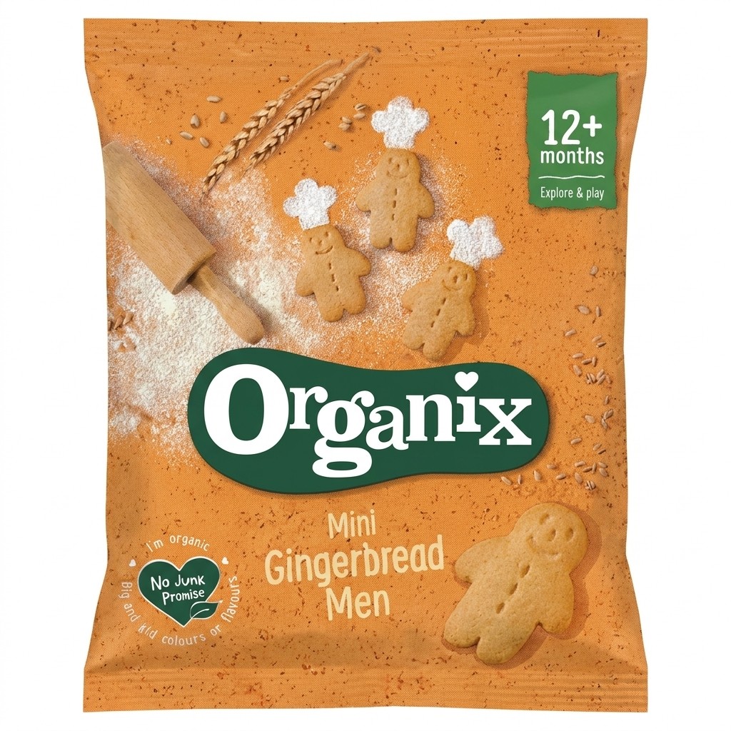 Organix Mini Gingerbread Men 20g