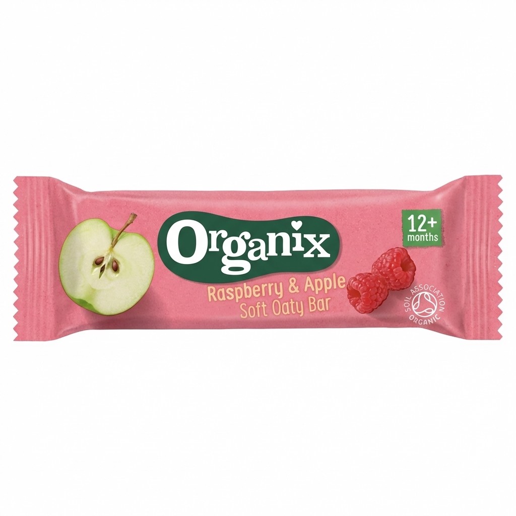 Organix Raspberry & Apple Soft Oaty Bar 15g
