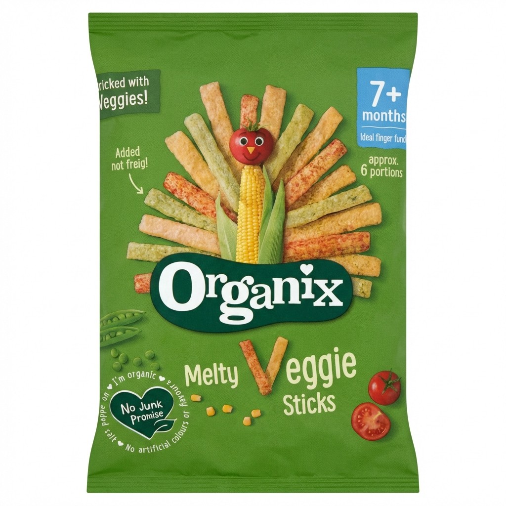 Organix Melty Veggie Sticks 15g