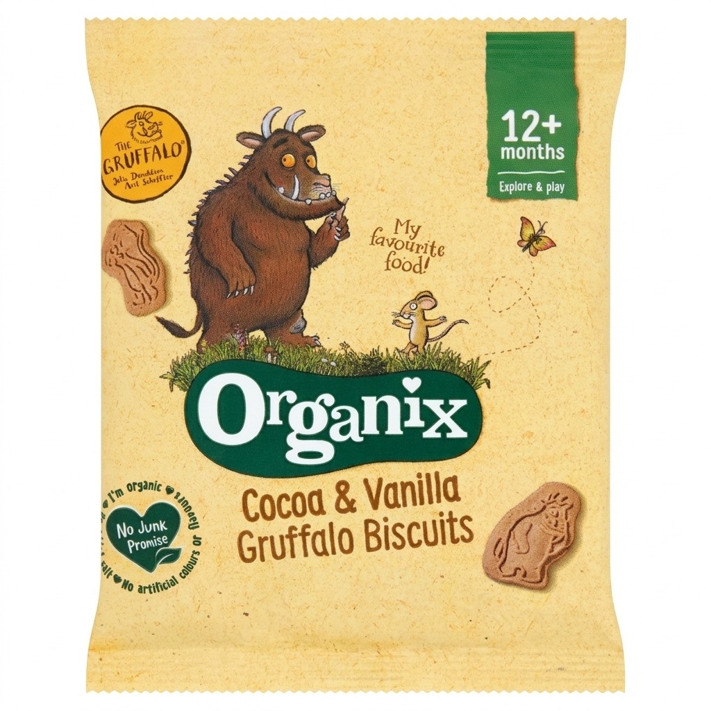 Organix Cocoa & Vanilla Gruffalo Biscuits 20g