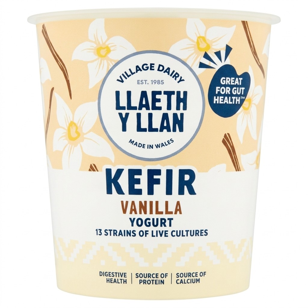 Llaeth Y Llan Kefir Vanilla Yogurt 350g