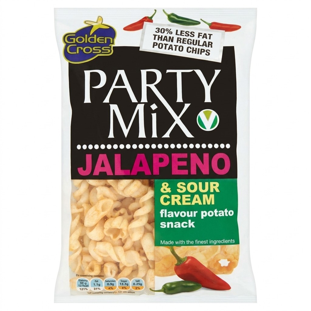 Golden Cross Party Mix Jalapeno & Sour Cream 125g
