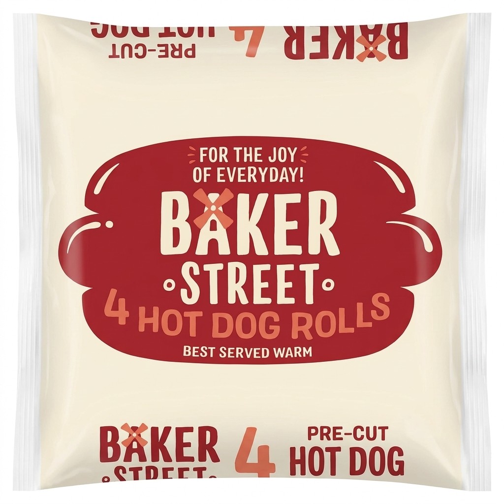 Baker Street 4 Hot Dog Rolls