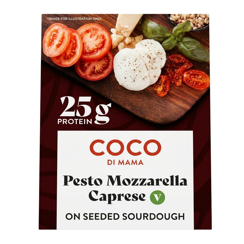 Coco di Mama Pesto Mozzarella Caprese