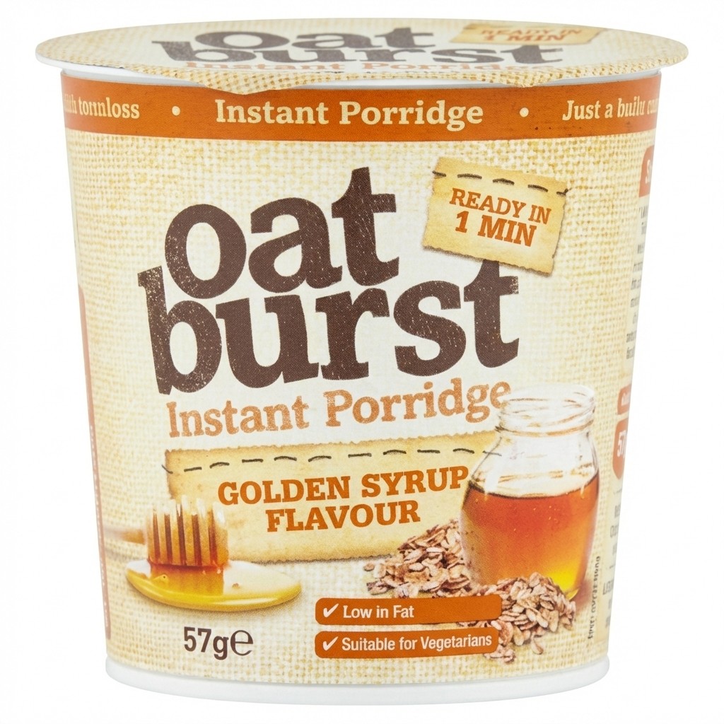 Oatburst Instant Porridge Golden Syrup Flavour 57g