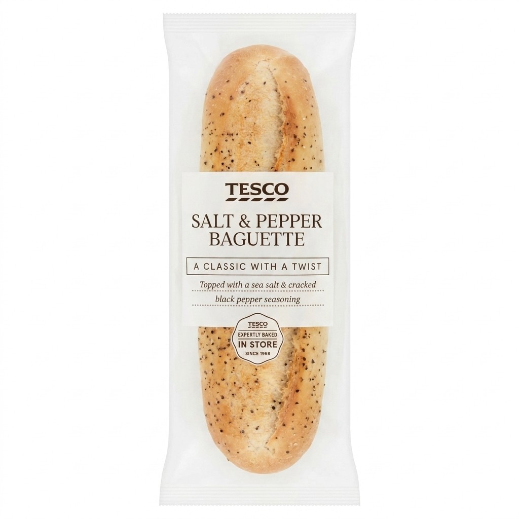 Tesco Salt & Pepper Baguette 400g