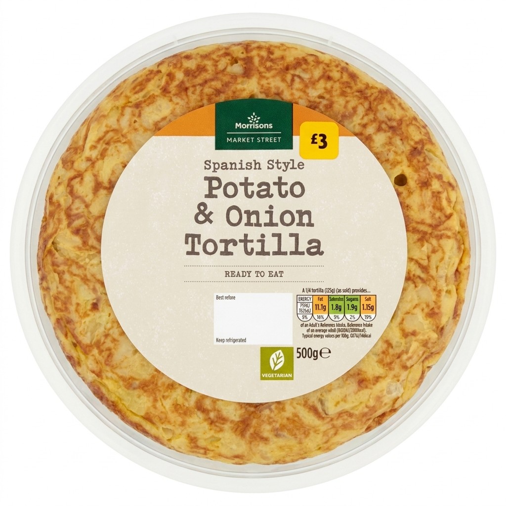 Morrisons Spanish Style Potato & Onion Tortilla 500g