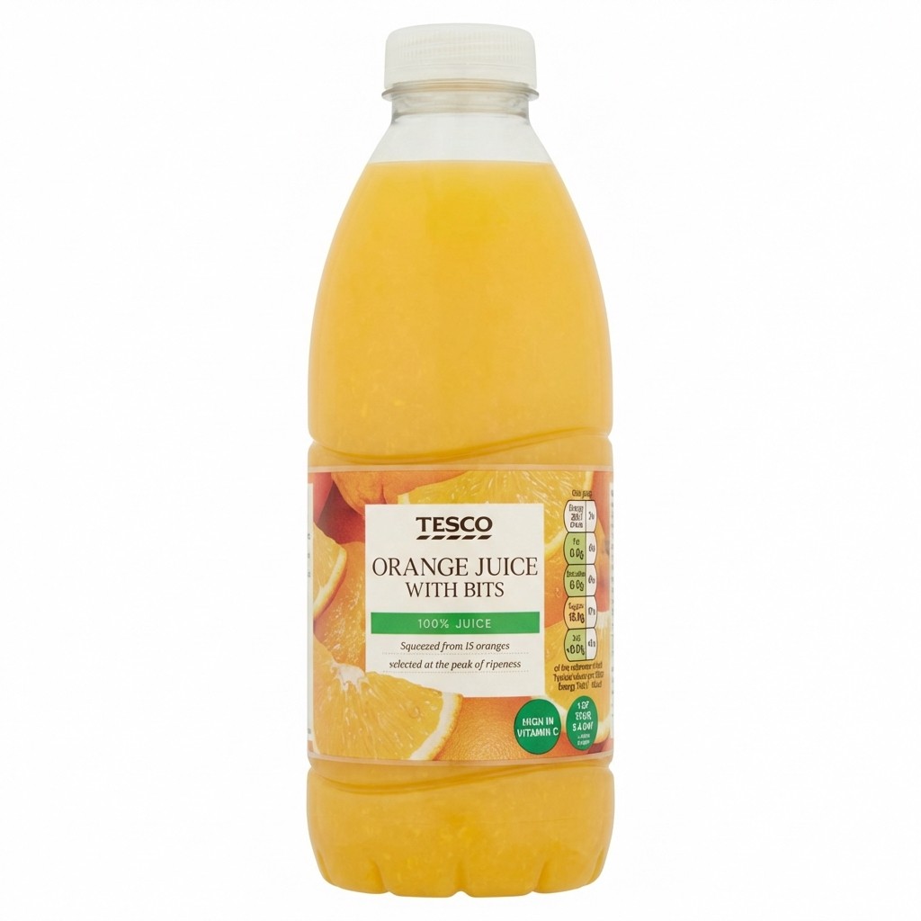 Tesco Orange Juice With Bits 1.5l