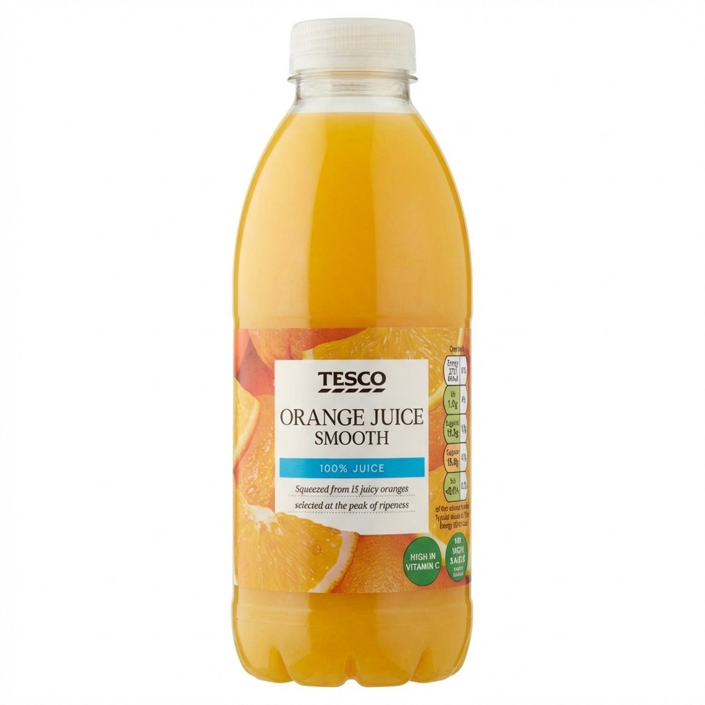 Tesco Orange Juice Smooth 1l