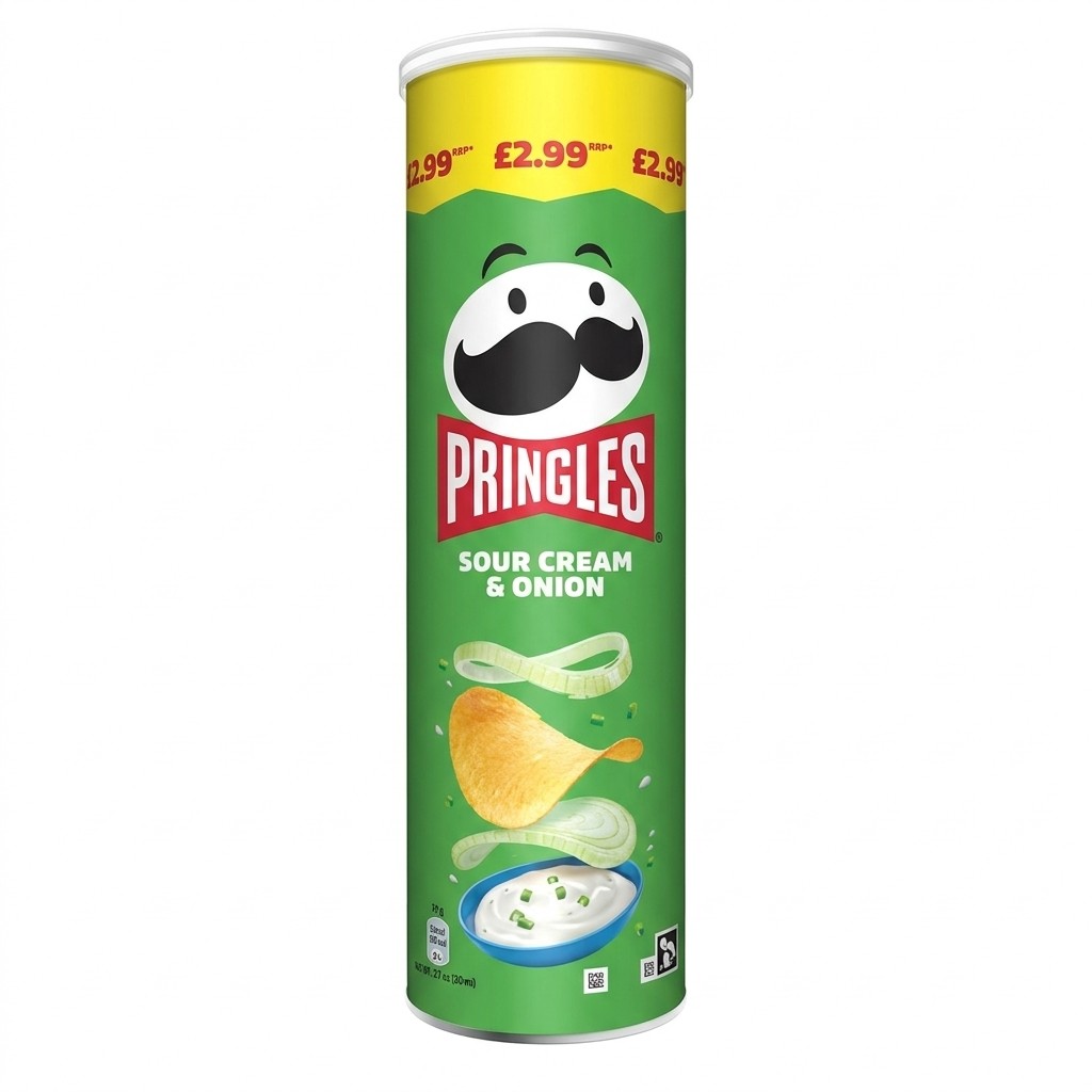 Pringles Sour Cream & Onion 165g