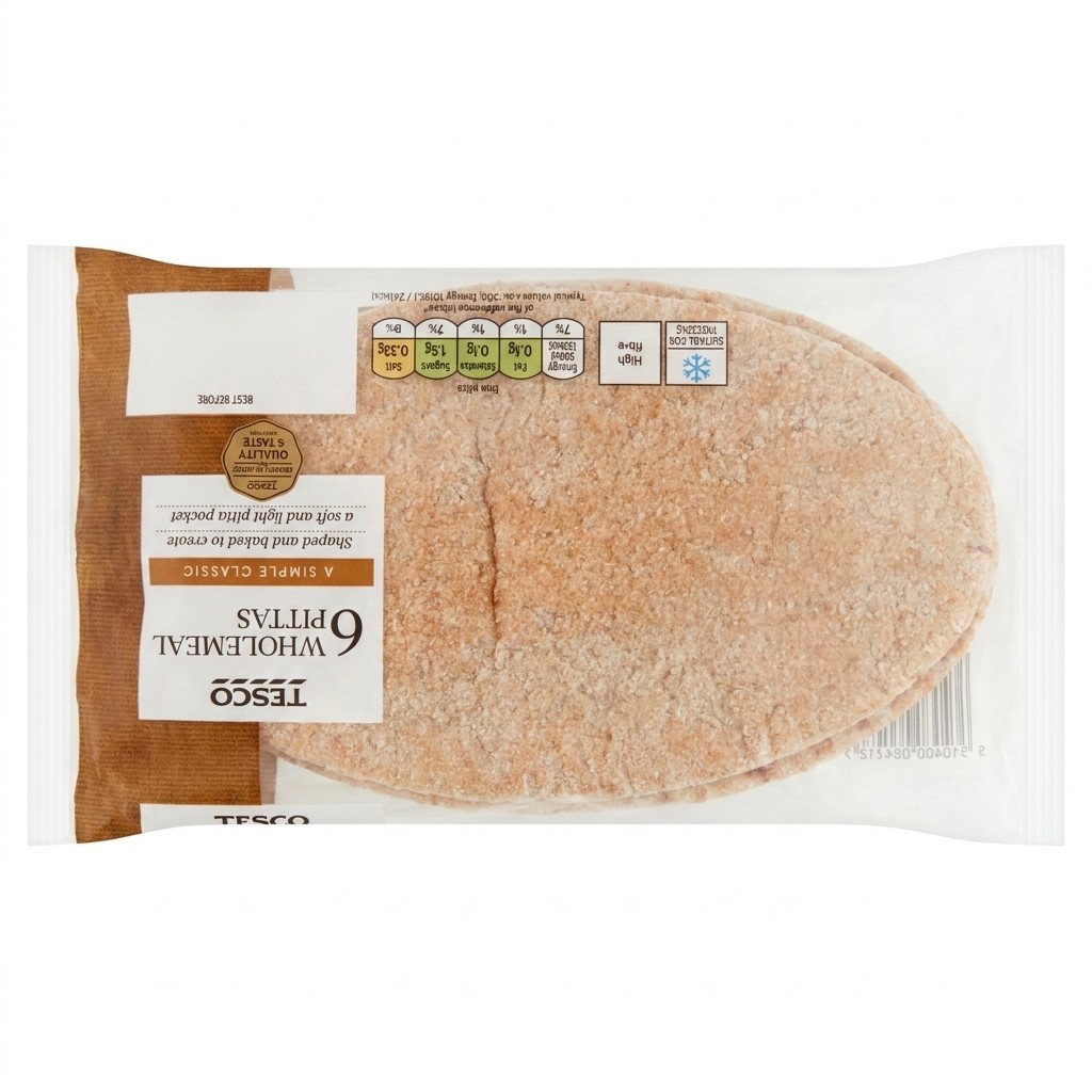 Tesco Wholemeal Pittas 6pcs