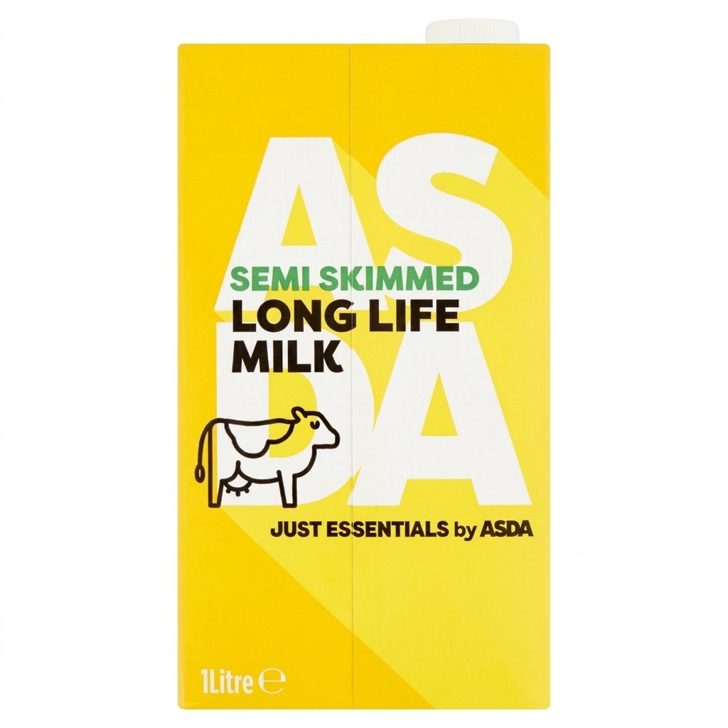 ASDA Semi Skimmed Long Life Milk 1L