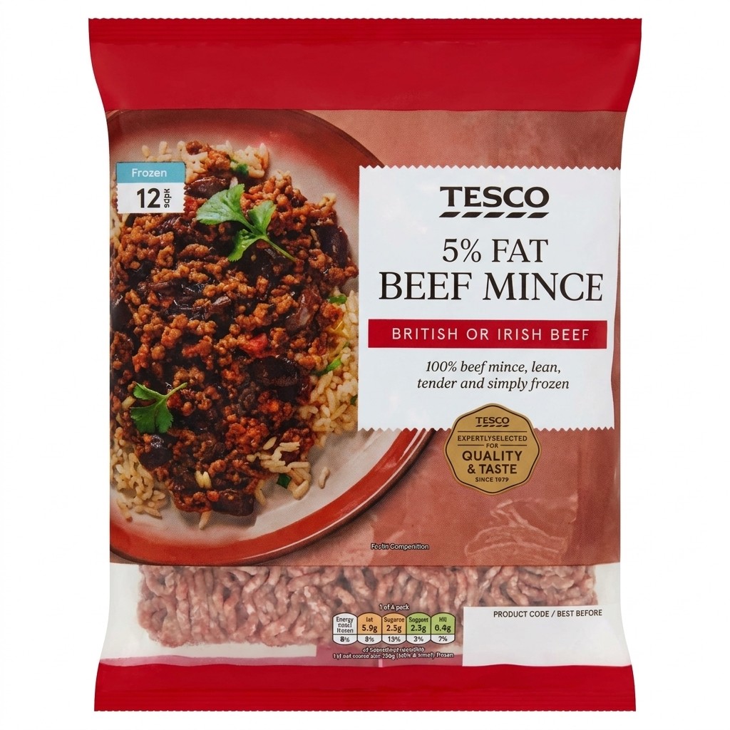 Tesco 5% Fat Beef Mince 500g