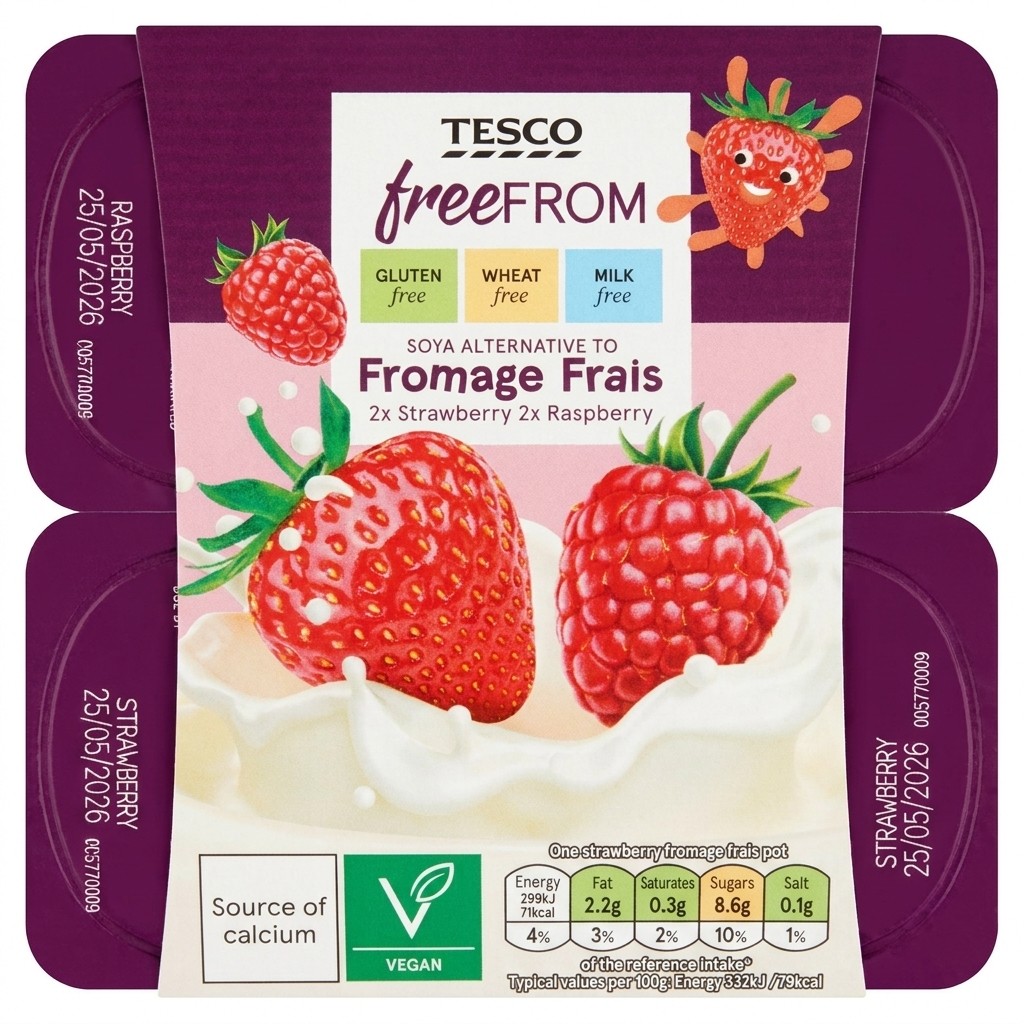 Tesco Free From Soya Fromage Frais 360g